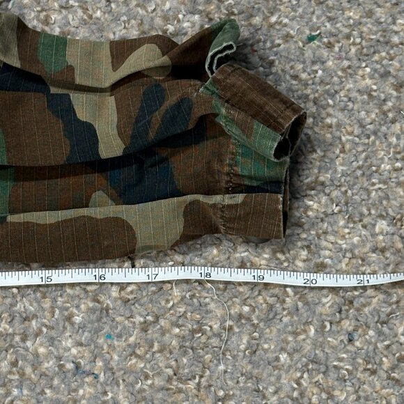 USGI Woodland Camo BDU Ripstop Jacket Small Long – Vintage Military Issue - Picture 12 of 15